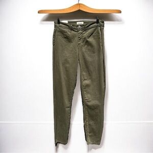 🌻NEW w.tag L'AGENCE Margot Olive Green Cropped Skinny Jean Size 26